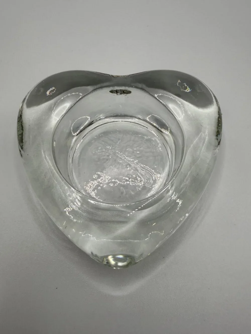 Heart Votive Candle Holders Red & Clear